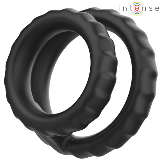 INTENSE DEWEY – Doppio Anello per Pene e Scroto in Silicone Morbido