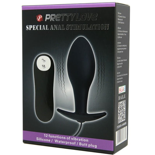 Pretty Love – Plug Anale Vibrante con 12 Modalità e Design a Forma di Ancora